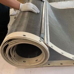 Rotex Replacement Screen (4) Grommeted wire cloth for plastic pellet screening systems.