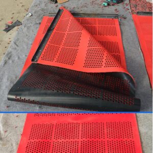 Rubber Self Cleaning Screen (7) Hook Type Rubber Screen Mesh for Mining Screening Equipment