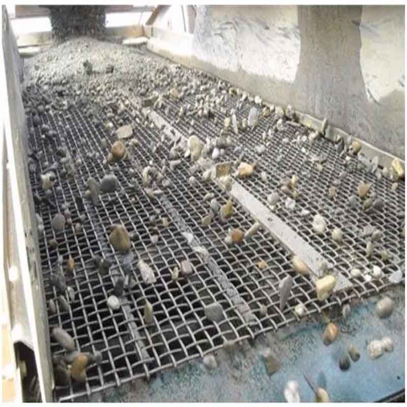 Woven Wire Mesh (6) Aggregate processing wire mesh with extended wear life.