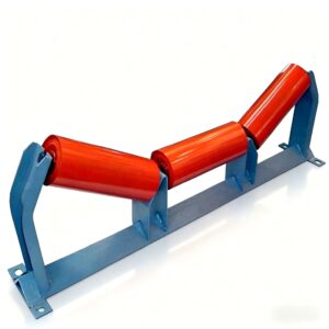 Conveyor Roller (6) Rubber disc return rollers for reducing sticky material carryback on conveyors