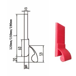Conveyor Skirting (23) conveyor skirt board for copper and gold ore transfer points