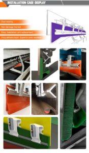 Conveyor Skirting (9) Conveyor transfer point sealing system with polyurethane skirt board