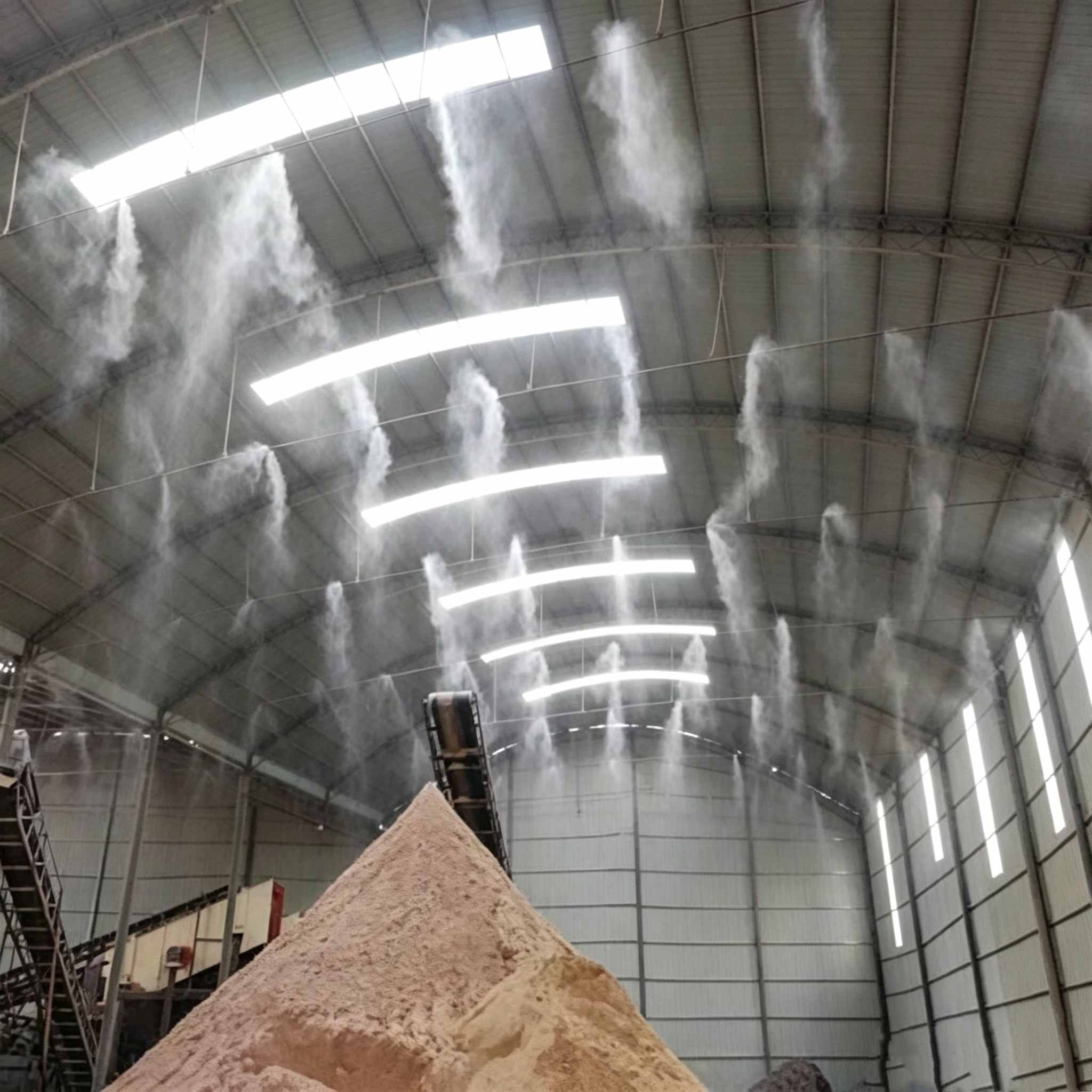 Dust suppression system for mining conveyor transfer point(1)