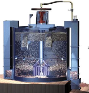 flotation2 Flotation cell impeller for mechanical flotation cells in mineral processing plants.
