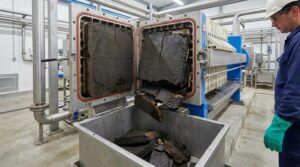 filter4 Thickener and flocculant dosing system feeding a membrane filter press